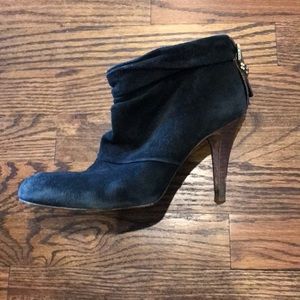 Tory Burch Black Suede Ankle Boots